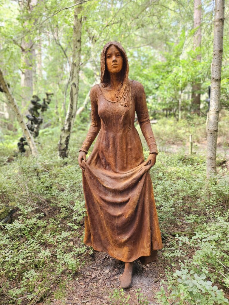 Iron Resin Female Figure Sculpture by Martin Woodhouse